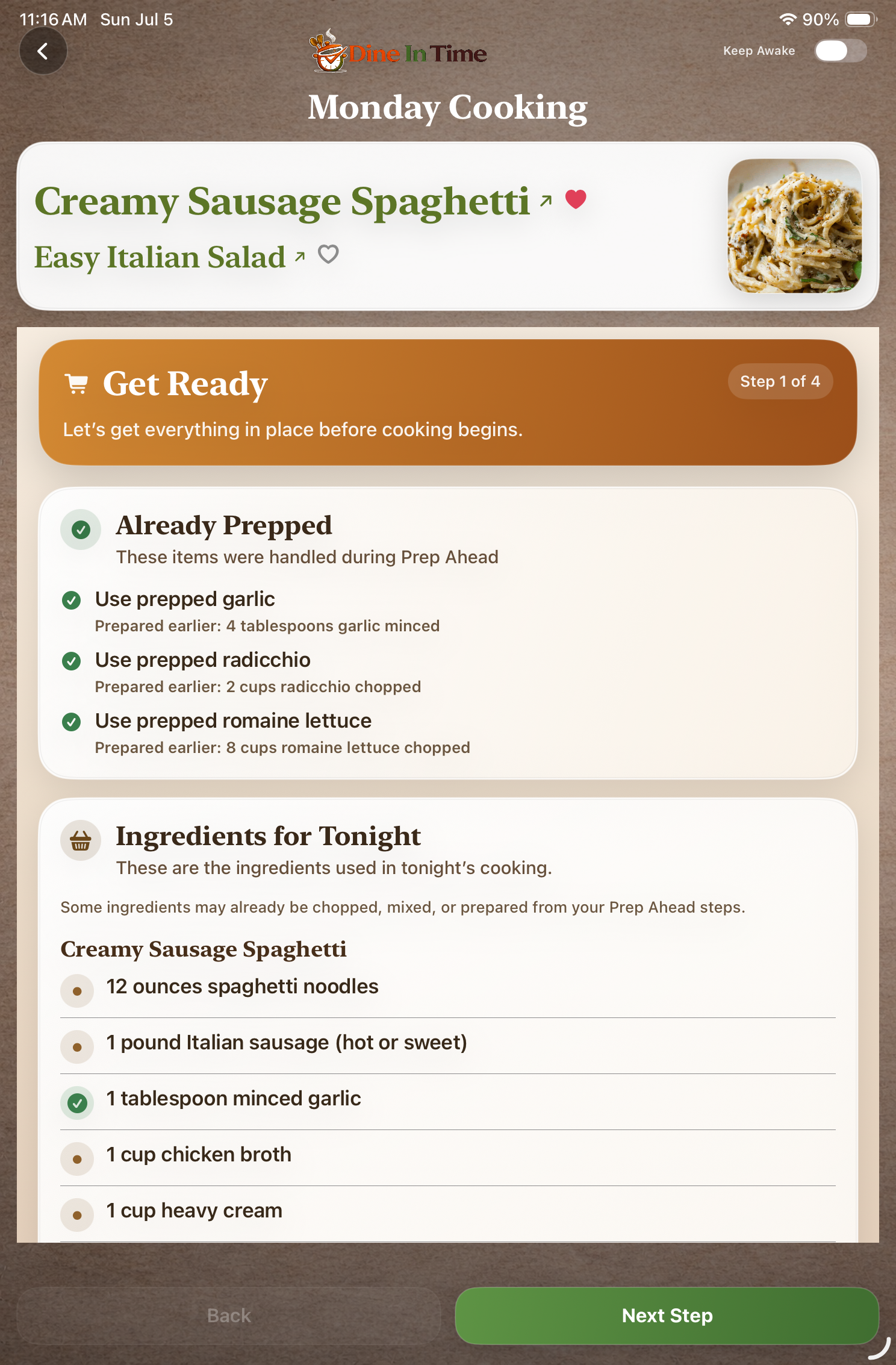 Daily Cooking Prepped